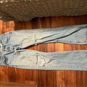 Levi’s 501 Distressed Light‎ Wash Jeans (W33 L34) (0372)